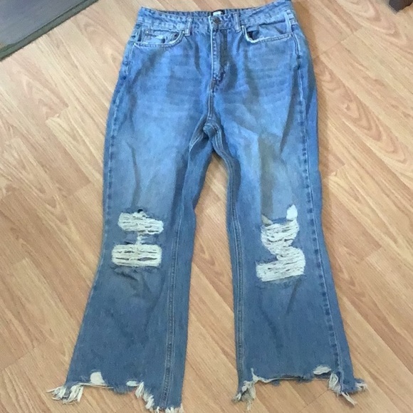 BDG Urban Outfitters Baggy Thrashed Distressed Jeans - Picture 1 of 8